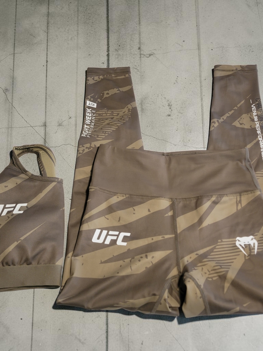 x UFC Women's Camo Set- Olive Brown
